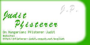 judit pfisterer business card